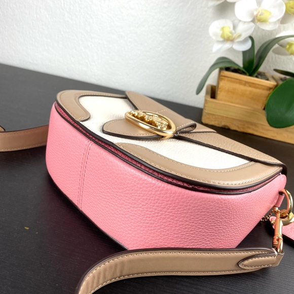 Coach George Saddle Bag In Colorblock - Picture 6 of 11